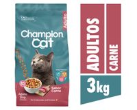 Alimento seco gatos 3 kg carne Champion Cat.