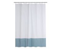 Cortina baño 180x180 cm borde aqua Cotidiana