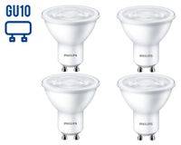 Ampolleta LED 50W GU10 luz cálida Ecohome 4 unidades Philips