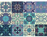 Vinilo autoadhesivo transparente Baku 15x15 cm