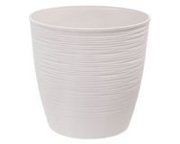 Macetero 18 cm Piedra blanco Reyplast