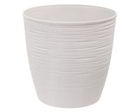 Macetero 33 cm Piedra blanco Reyplast