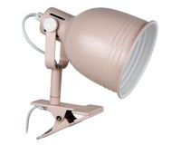 Lámpara de escritorio pinza 1L E14 Porto rosado Ledzone