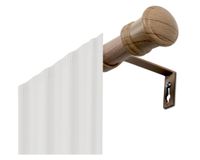 Barra cortina extensible 16/19 mm 120/210 cm Crown natural Cotidiana