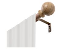 Barra cortina extensible 16/19 mm 120/210 cm bola natural Cotidiana