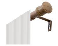 Barra cortina extensible Cotidiana Crown natural 25/28 mm 120/210 cm