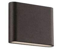 Aplique LED 5W 2L luz cálida negro Pro-Lighting