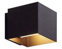 Aplique LED 2L luz cálida abatible negro Pro-Lighting