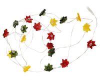 Guirnalda LED 20L luz cálida Hojas