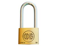 Candado interior bronce extruido gancho largo 50 mm Línea B