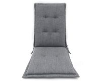 Cojín asiento con respaldo Olefín gris claro