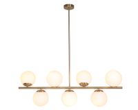 Lámpara colgar 7L E27 vidrio