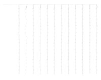 Cortina solar exterior 240LED luz cálida