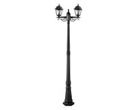 Farol pie 4 caras 60W E27 2L negro