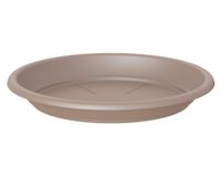 Plato plástico Capri taupe