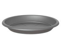 Plato plástico antracita Capri
