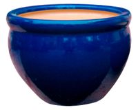 Maceta cerámica Aline M Glossy azul