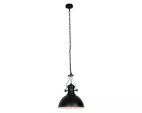 Lámpara colgar 40W E27 1L Factory negro