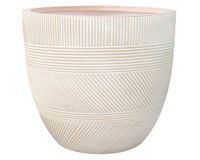 Maceta 28 cm Fiber clay Elena blanco