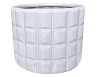 Maceta cerámica Elisa S blanco