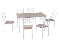 Comedor 6 sillas Said 76x140x80 cm