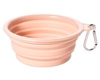 Plato mascota Plegable rosa 450 ml