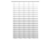 Cortina baño Rayas gris 180x180 cm