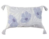 Cojín bordado 30x50 cm Borlas