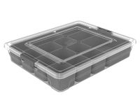 Caja org plástica 4.8l 3 cestos interior