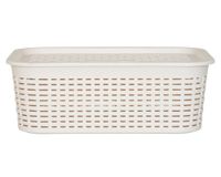 Canasto organizador Tavarua beige plástico 13 lt