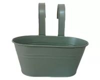 Macetero colgante Metálico verde 30x24 cm