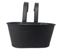 Macetero colgante Metálico negro 30x24 cm