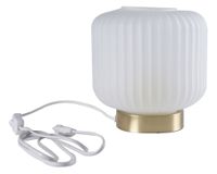 Lámpara sobremesa E27 1L blanco/gold