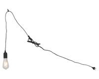 Lámpara colgar E27 1L Interruptor negro