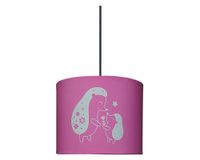 Lámpara colgar LED luminiscente E27 1L Pespin rosado