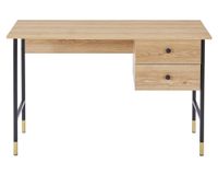 Escritorio Sasha madera 77x120x60 cm 2 cajones
