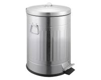 Basurero Vintage redondo plateado 12 litros