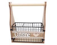 Porta cubiertos con asa para cocina 28x23x9 cm