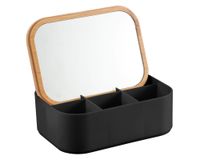 Caja organizadora bambú/negro 15.5x11.3x5.8 cm
