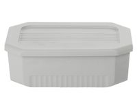Caja organizadora Octagonal gris 4 litros