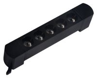 Foco LED riel dirigido 10 W 1 luz neutra negro