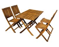 Comedor 4 personas San Sebastián madera acacia