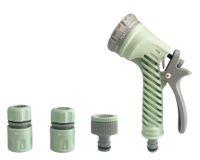 Pistola riego + acoples Summer verde
