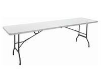 Mesa plegable blanco 72x240x70 cm