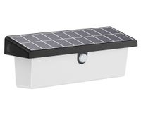 Aplique rectangular 100 lúmenes solar contra agua