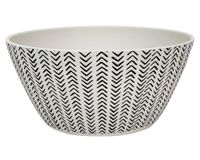 Bowl Flechas biobamboo blanco/negro 15x7 cm 450 ml