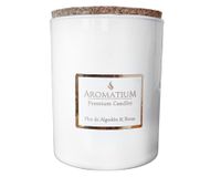 Vela Premium Candles flor de algodón y rosas 140 g
