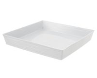 Plato Estilo piedra blanco 40x40 cm