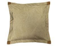 Cojín decorativo Deslavado café 45x45 cm