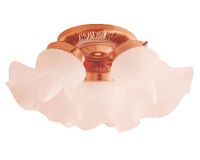 Plafón 3L E27 Tulipas bronce pulido ByP